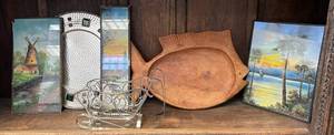 lot 235 image: Shelf Full Of Misc. Vintage Items