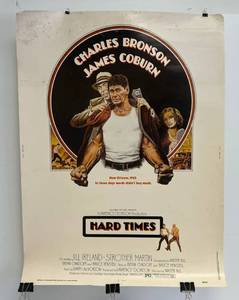 lot 246 image: 1975 Movie Theatre Poster (Charles Bronson) Hard Times  30 x 40 #75157
