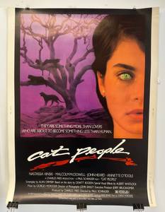 lot 247 image: 1982 Movie Theatre Poster (Nastassia Kinsk) Cat People 30 x 40 #76145