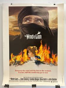 lot 248 image: 1975 Movie Theatre Poster (Sean Connery) The Wind And The Lion 30 x 40 #75133