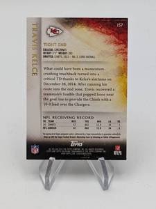 2015 Travis Kelce Topps Valor Strength Signed  Autographed Rookie Card #7175