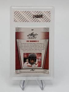 2017 Patrick Mahomes Leaf Draft Silver Rookie Card First Graded 10 Gem Mint