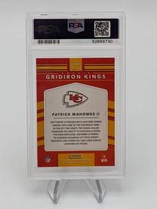 2017 Patrick Mahomes Donruss Optic Gridiron Kings Rookie Card PSA 10