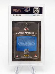 2017 Patrick Mahomes Donruss Optic Holo Rated Rookie Football Card PSA 9