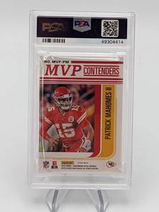 2019 Patrick Mahomes Contenders Optic MVP Green Pulsar SSP PSA 10