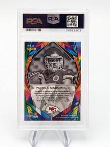 2017 Patrick Mahomes Prizm Illumination Silver Prizm Rookie Card PSA 10