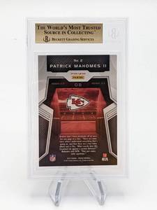 2017 Patrick Mahomes Prizm Rookie Introductions Silver Rookie Card BGS 9.5