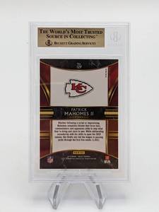 2019 Patrick Mahomes Panini Select Prizm Silver Football Card BGS 9.5