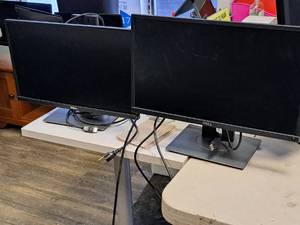 lot 1008 image: Lot of (2) Dell 21 PC Monitors