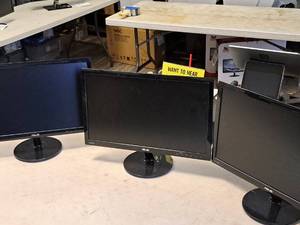 lot 1017 image: Lot of (3) Asus VS228 21 LCD PC Monitors