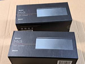 lot 1194 image: Lot of (2) Audio Midi 8 WiFi Speakers (in original packaging)