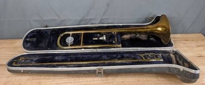 lot 273 image: Vintage Conn 14H Student Trombone with Mouthpiece and Case M