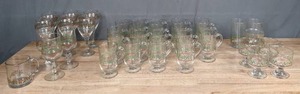 lot 251 image: (36) Piece Collection of Christmas Glassware M