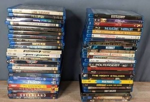 lot 60 image: Assorted Collection of Fifty (50) Blue-Ray DVDs T