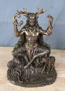 lot 80 image: Cernunnos Celtic Horned God of Animals and The Underworld Statue T