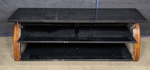 lot 301 image: Three-Shelf Entertainment Center  T