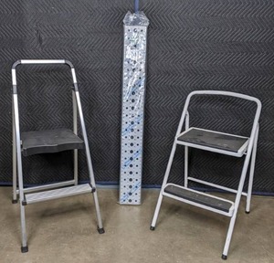 lot 308 image: Dorman 157-5201 Truck Cab Side Step and Pair of Folding Step Ladders  T