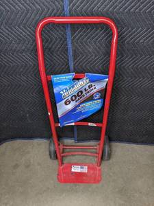 lot 334 image: Red Milwaukee 600 Lb Hand Truck W
