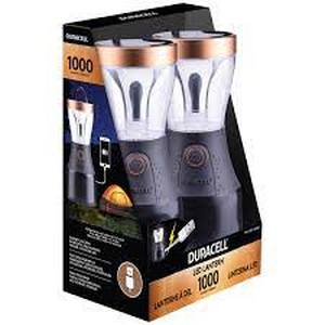 lot 29 image: Duracell LED Lantern 1000 Lumen 2 pack Duracell 1000 Lumen Lantern 2 Pack