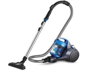 lot 48 image: Eureka WhirlWind Bagless Canister Vacuum Cleaner in Blue (SLIGHTLY USED, OPEN BOX)