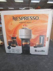 lot 7 image: Nespresso Vertuo Next Coffee and Espresso Machine by DeLonghi, Deluxe Matte Black (OPEN BOX)