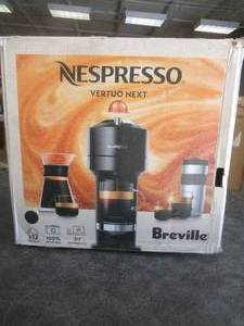 lot 8 image: Nespresso Vertuo Next Coffee and Espresso Machine by DeLonghi, Deluxe in Black (OPEN BOX)