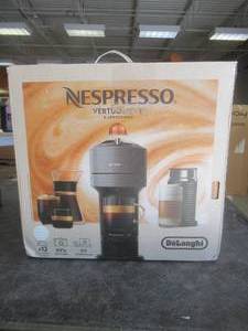 lot 9 image: Nespresso Vertuo Next Coffee and Espresso Machine by DeLonghi with Milk Frother in White (OPEN BOX)
