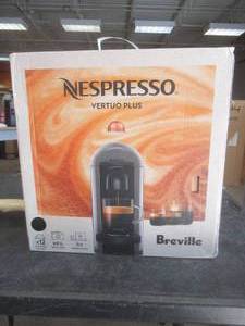 lot 13 image: Nespresso VertuoPlus Coffee and Espresso Machine by DeLonghi in Black (OPEN BOX)