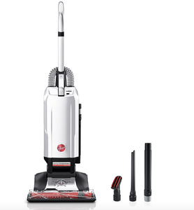 lot 119 image: Hoover Complete Performance Corded Bagged Upright Vacuum Cleaner, UH30651, White (OPEN BOX)