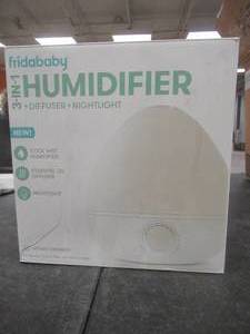 lot 54 image: Frida Baby Fridababy 3-in-1 Humidifier with Diffuser and Nightlight, White (OPEN BOX)
