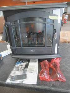 lot 120 image: TURBRO Suburbs TS23 Electric Fireplace Heater, 23 Freestanding Fireplace Stove with Realistic Adjustable Flame Effect