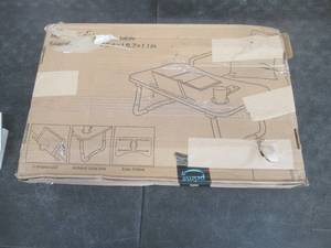 lot 141 image: Laptop Desk Foldable Laptop Desk Bed Tray in Gray