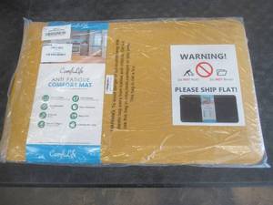 lot 144 image: ComfiLife Anti Fatigue Floor Mat  34 Inch Thick Perfect Kitchen Mat, Standing Desk Mat  Comfort at Home, Office, Garage  Durable  Stain Resistant  Non-Slip Bottom (20 x 32, Mustard)