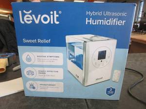 lot 145 image: LEVOIT Humidifiers for Bedroom Large Room Home, 6L Warm and Cool Mist Ultrasonic Air Vaporizer (USED, TURNS ON)