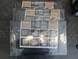 lot 148 image: LOT OF 3 - Shoe Box in Black