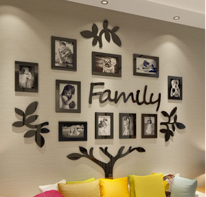 lot 105 image: LOT OF 2 - Vaabee Family Tree Wall Decor Acrylic Stickers 47 in x 47 in