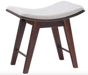 lot 161 image: APICIZON Vanity Stool, Modern Vanity Chair with Gray Cushion (OPEN BOX)