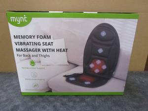 lot 246 image: Memory Foam Vibrating Seat Massager with Heat (OPEN BOX)