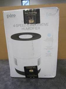 lot 247 image: Pure Enrichment 4 Speed Evaporative Humidifier (OPEN BOX)
