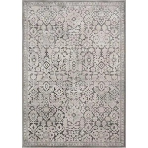 lot 15 image: Home Decorators Collection Skyline Gray 5 ft. x 7 ft.Floral Area Rug