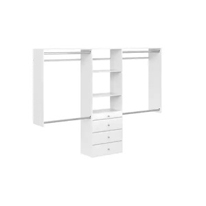 lot 64 image: Closet Evolution Ultimate 60 in. W - 96 in. W White Wood Closet System