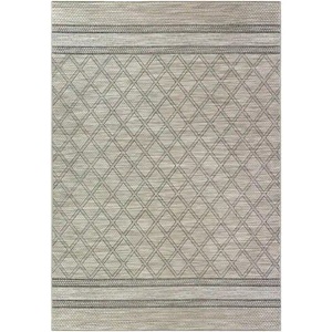 lot 95 image: Home Decorators Collection Traverse Gray 8 ft. x 10 ft. Trellis Polypropylene Area Rug