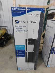 lot 11 image: Glacier Bay Matte Black and Stainless Steel Bottom Load Water Dispenser