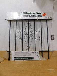 lot 30 image: Grisham 36 in. x 36 in. Spear Point Window Bar Guard