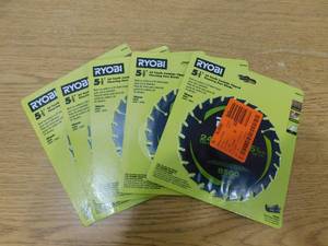 lot 31 image: (5) RYOBI 5-12 in. 24-Tooth Carbide Flooring Blade (1-Piece)