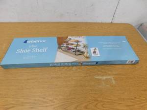 lot 32 image: Whitmor 3 Tier Shoe Shelf