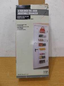 lot 34 image: Everbilt 8 Tier Over-the-Door Adjustable Pantry Organizer