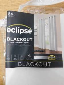 lot 39 image: (4) Eclipse White Grommet Blackout Curtain - 42 in. W x 84 in. L