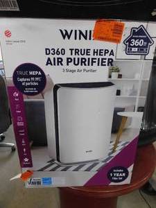 lot 43 image: Winix D360 True HEPA 3-Stage Air Purifier, AHAM Verified for 360 sq. ft.