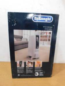 lot 47 image: DeLonghi 1500-Watt 5120 BTU Electric Oil Filled Radiator Space Heater Quiet Full Room Comfort